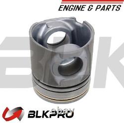 6New Kit Piston For Cummins Engine Parts 4938619 4955520 4955365 4376347
