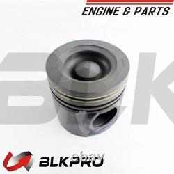 6New Kit Piston For Cummins Engine Parts 4938619 4955520 4955365 4376347