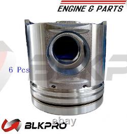 6 Engine Piston Kit For Cummins L10 3044448 3029010 3036669 3037820 3060559