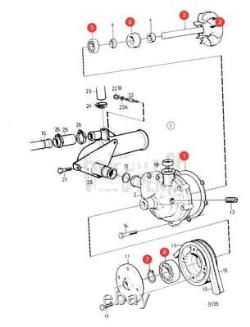 Circulation Pump Rebuild Kit for Volvo Penta AD41 AQADA40 AQAD41 876794 876544