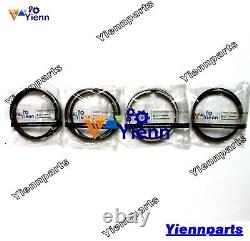 For Yanmar 4JH2-TE 4JH2 4JH2-T Piston Ring Set Fit Marine Boat Engine Parts