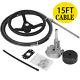 Marine Engine Turbine Rotary Steering System 15' Ss13715 Boat Cable With Wheel