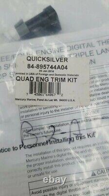 Mercury Marine Quad Engine Trim Kit Quicksilver PN# 84-895744A04