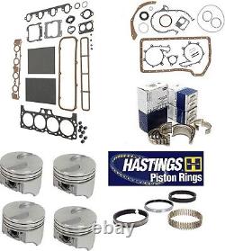 REBUILD Engine Kit withGaskets+Pistons+Rings+Bearings Mercruiser 470 224ci 3.7L