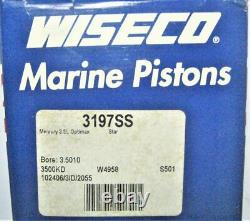 Wiseco 3197SS Kit de piston pour moteur hors-bord de bateau marin Mercury Optimax NEUF