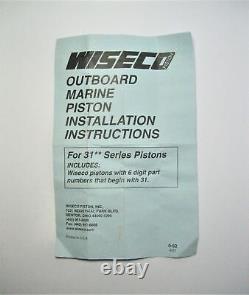 Wiseco 3197SS Kit de piston pour moteur hors-bord de bateau marin Mercury Optimax NEUF
